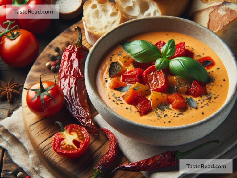 How to create creamy roasted tomato and pepper soup
