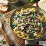 How to create creamy spinach and mushroom stroganoff