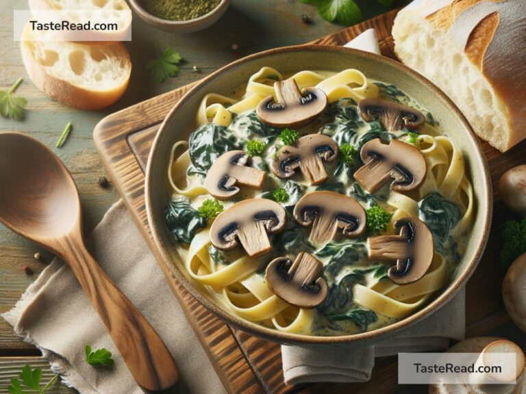 How to create creamy spinach and mushroom stroganoff