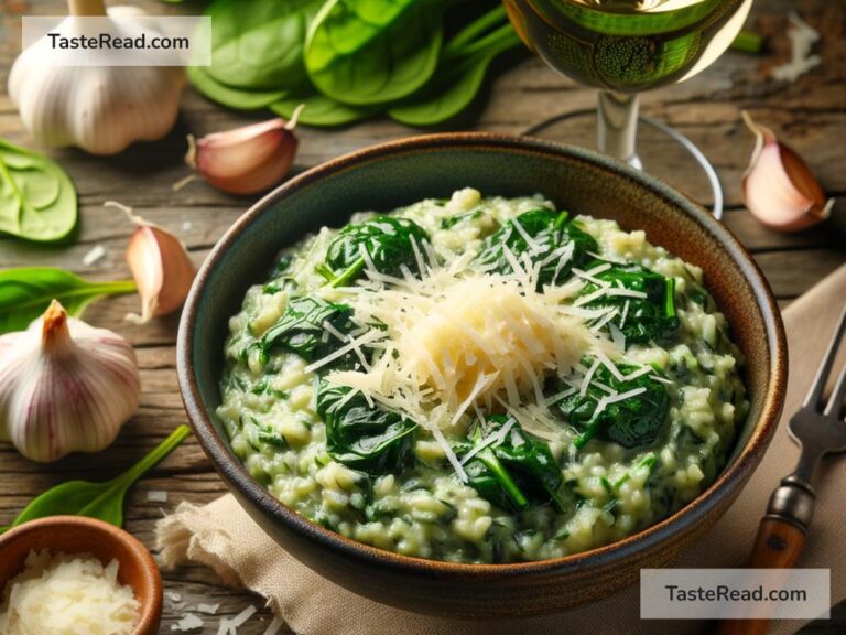 How to create creamy spinach and roasted garlic risotto