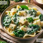how to create creamy spinach artichoke pasta