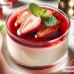 how to create creamy strawberry panna cotta
