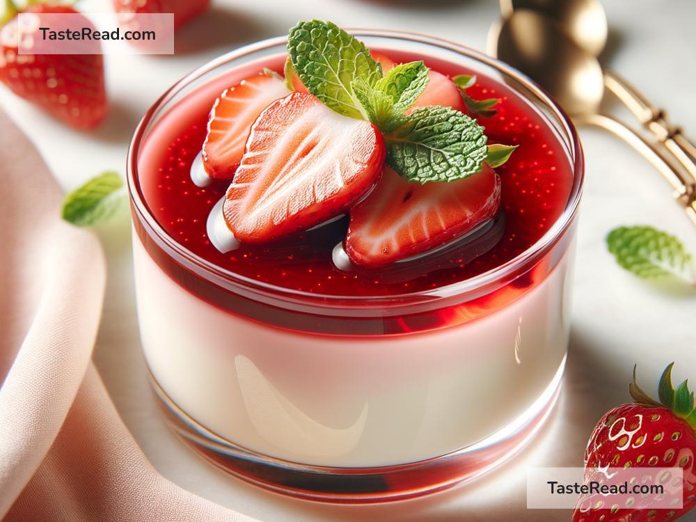 how to create creamy strawberry panna cotta