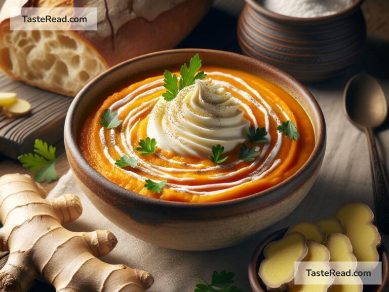 How to create creamy sweet potato and ginger soup