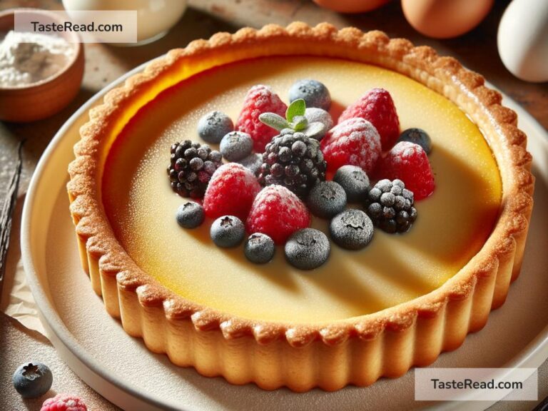 How to create creamy vanilla custard tart