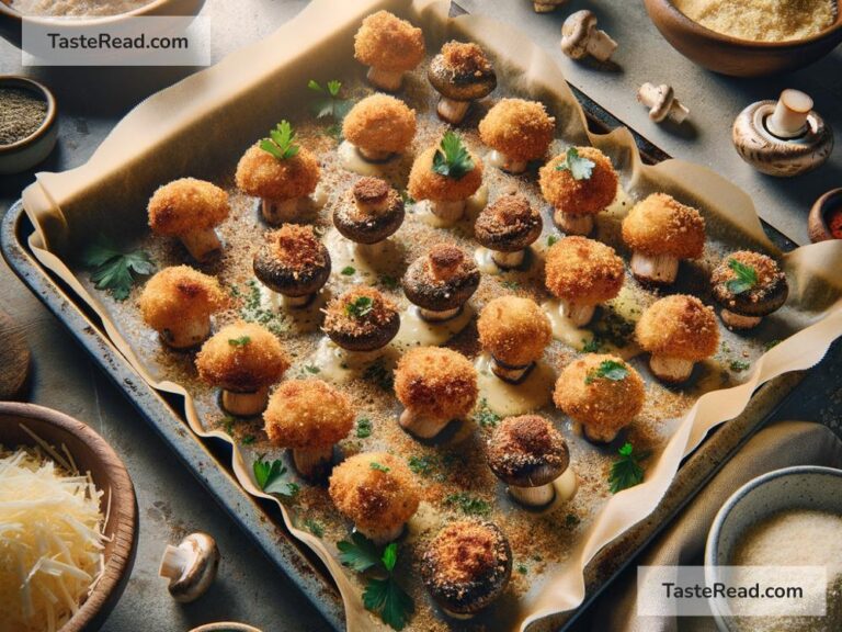 How to create crispy baked breaded mushrooms