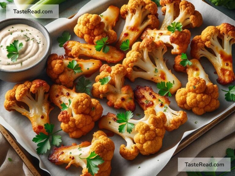 how to create crispy baked cauliflower wings