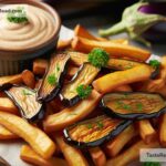 how to create crispy baked eggplant fries