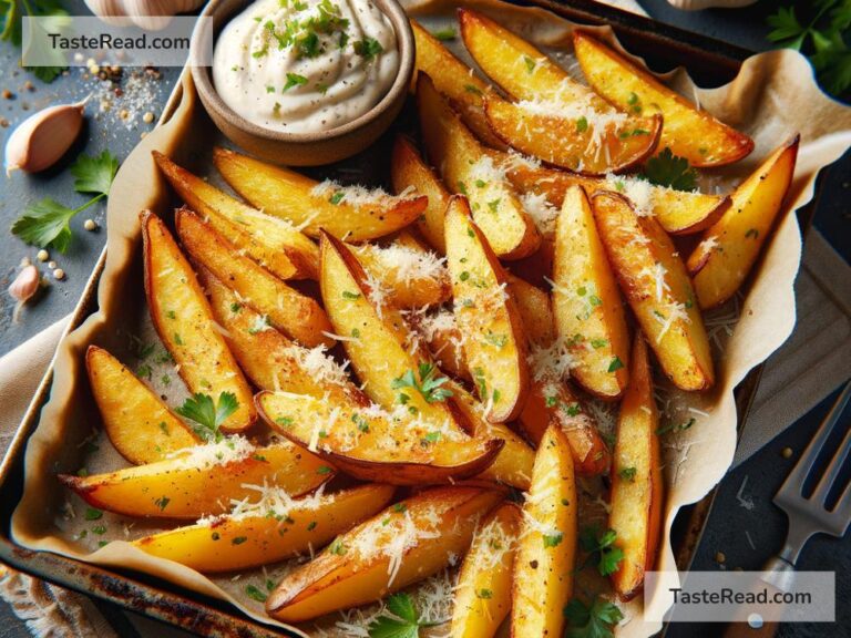 How to create crispy baked garlic Parmesan potatoes