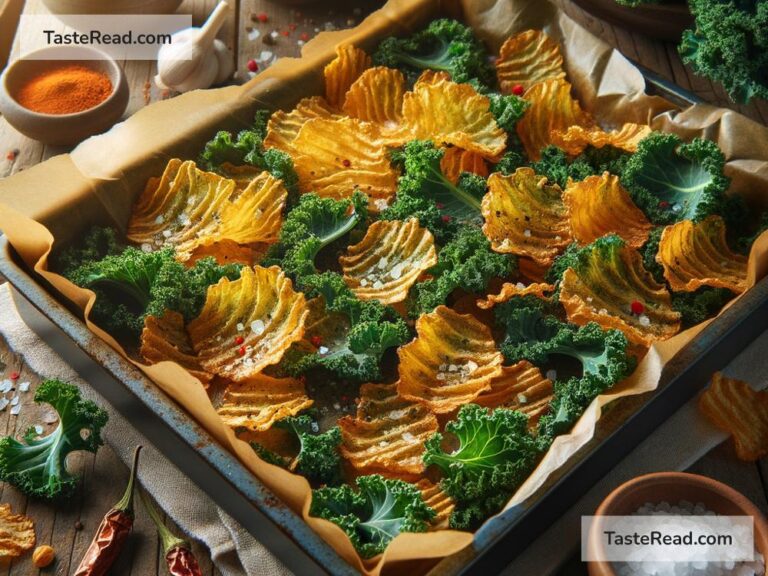 how to create crispy baked kale crisps