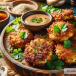 how to create crispy baked mushroom fritters