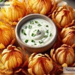 How to create crispy baked onion blossom petals