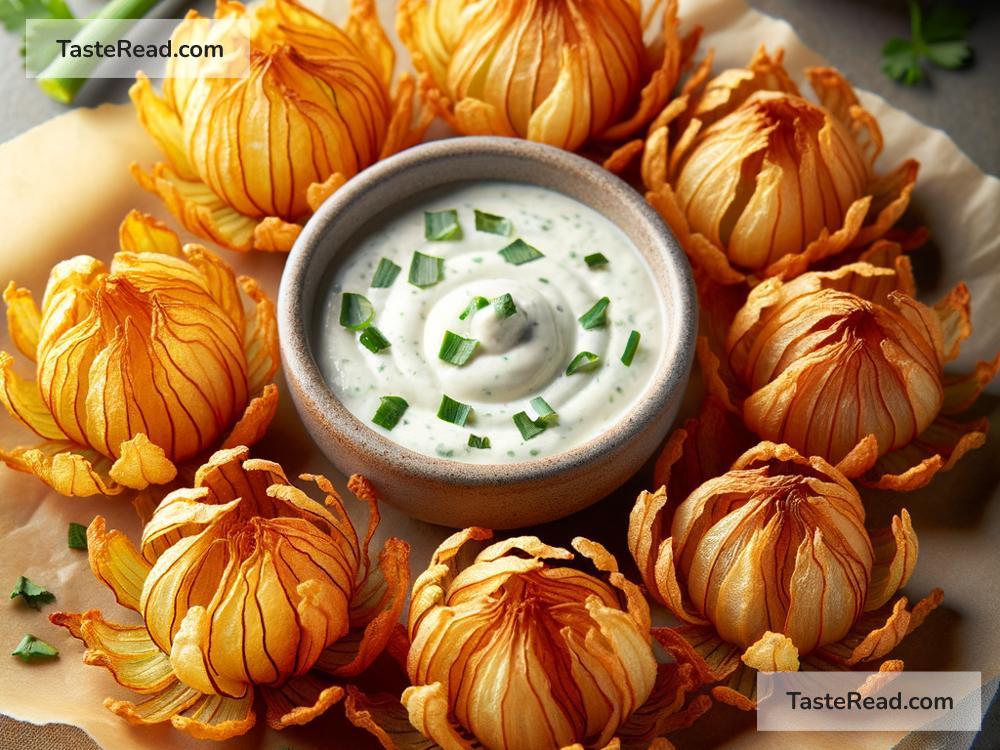 How to create crispy baked onion blossom petals