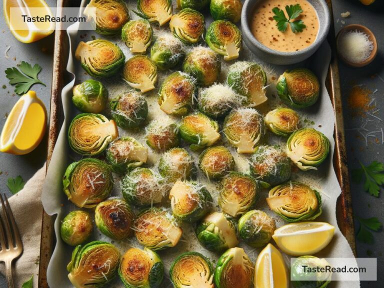 how to create crispy baked parmesan brussels sprouts