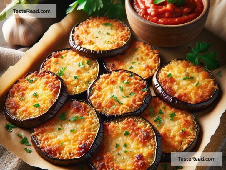 how to create crispy baked parmesan eggplant rounds