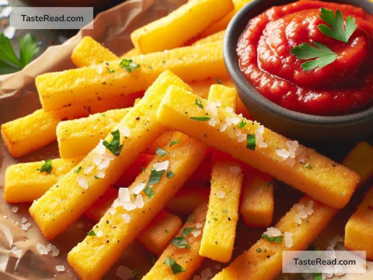 how to create crispy baked polenta fries
