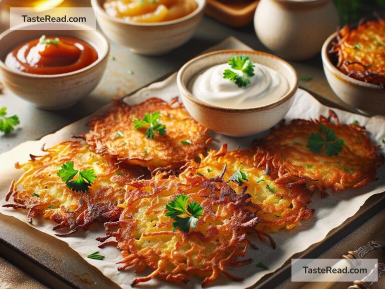 How to create crispy baked potato latkes