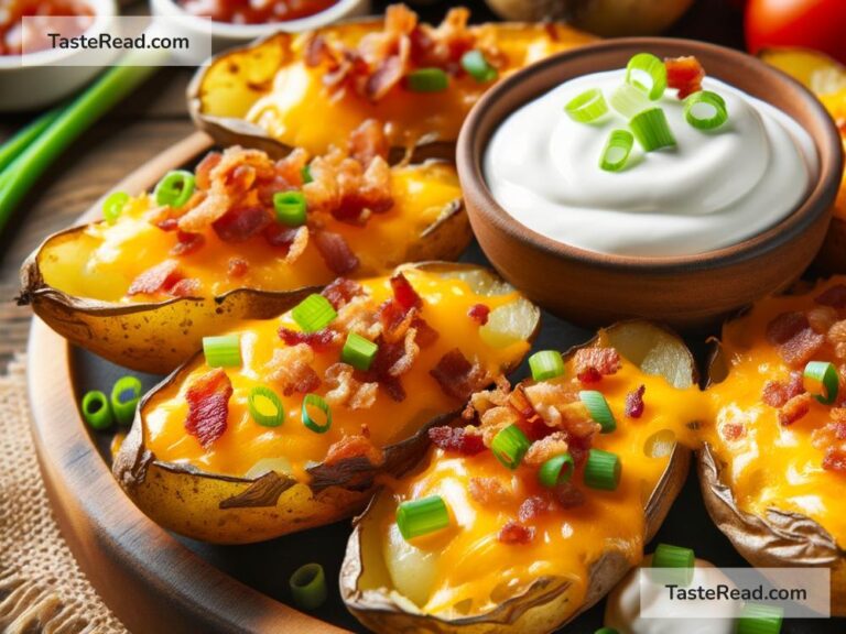 How to create crispy baked potato skins with cheese