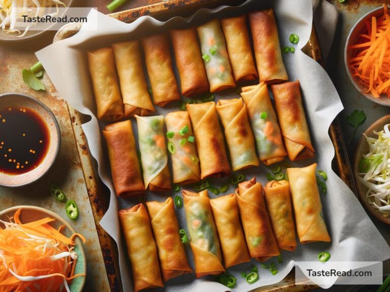 How to create crispy baked vegetable spring rolls
