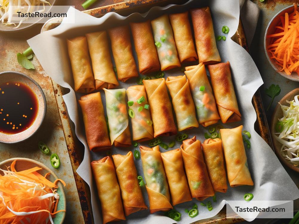 How to create crispy baked vegetable spring rolls