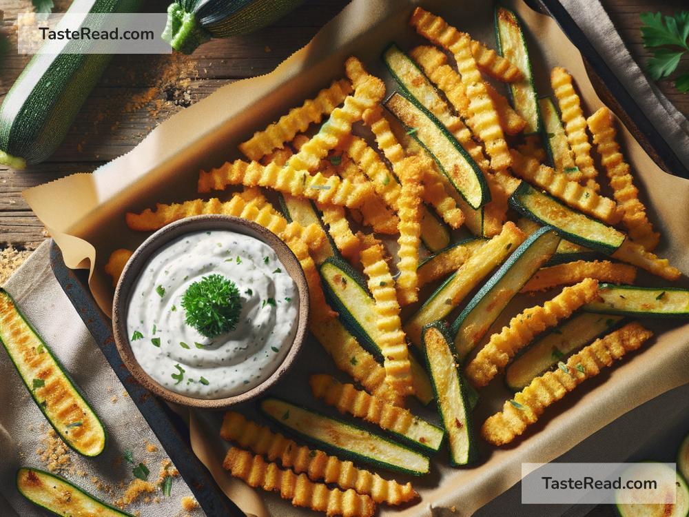 How to create crispy baked zucchini fries with ranch dip