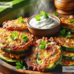 How to create crispy baked zucchini fritters