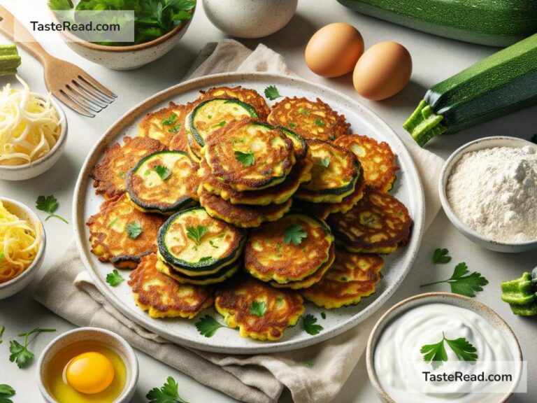 How to create crispy baked zucchini fritters