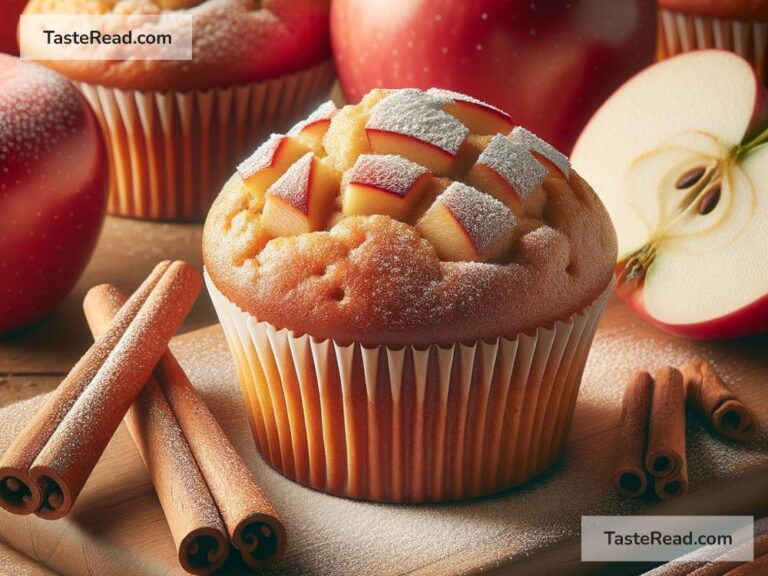 how to create golden baked apple cinnamon muffins