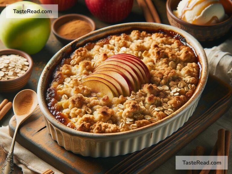 How to create golden baked apple crisp