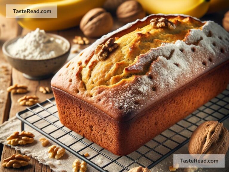 how to create golden baked banana bread