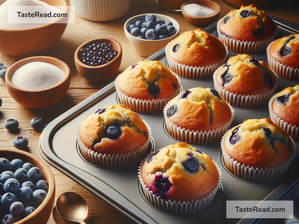 how to create golden baked blueberry muffins