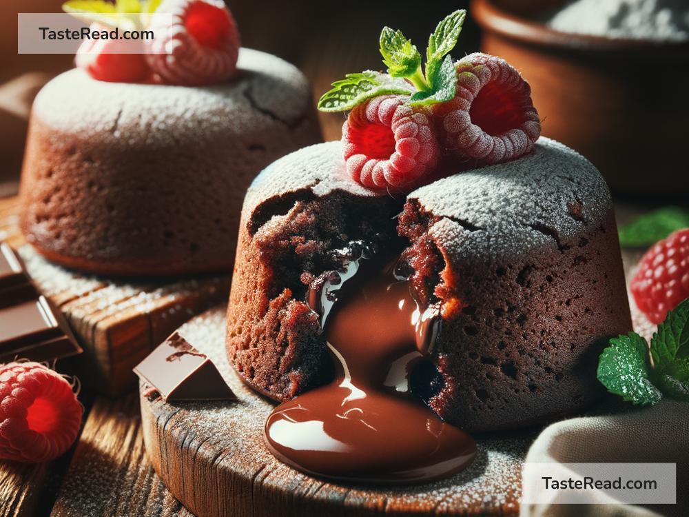 how to create golden baked chocolate lava cakes