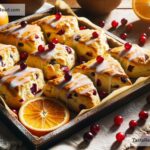 how to create golden baked cranberry orange scones