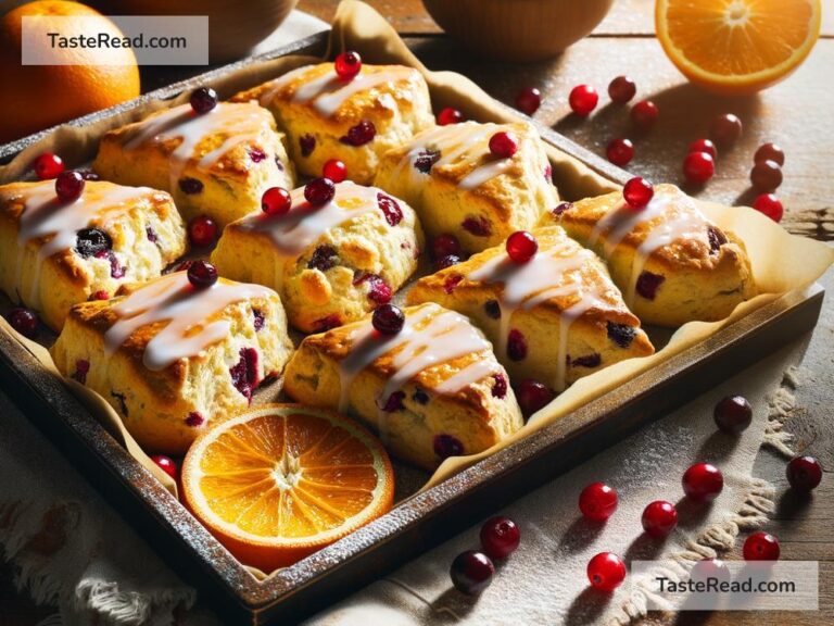 how to create golden baked cranberry orange scones