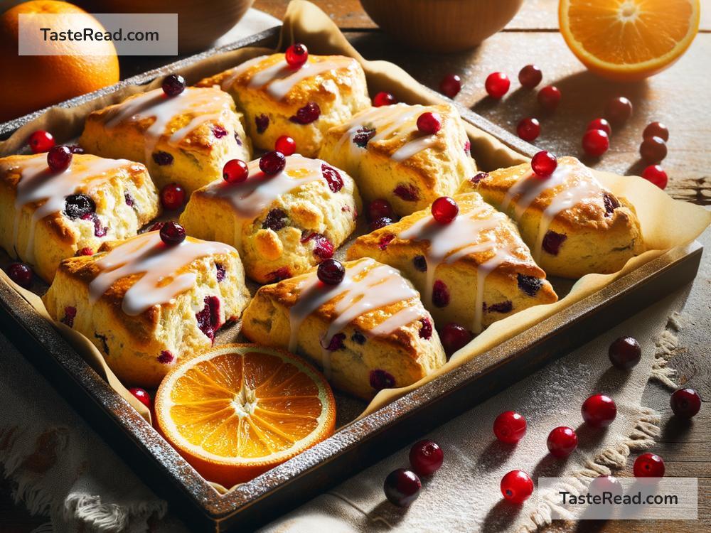 how to create golden baked cranberry orange scones