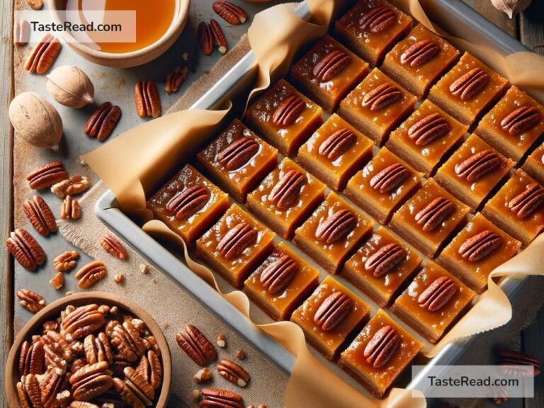 how to create golden baked pecan pie bars