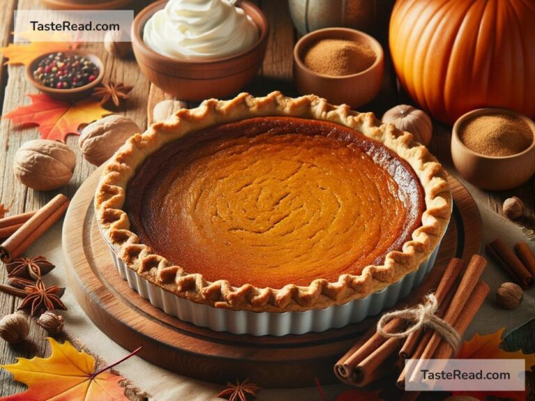 how to create golden baked pumpkin pie