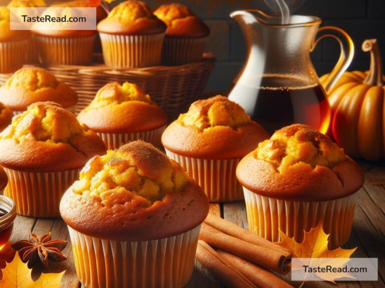 how to create golden baked pumpkin spice muffins