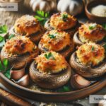 how to create golden baked stuffed mushrooms