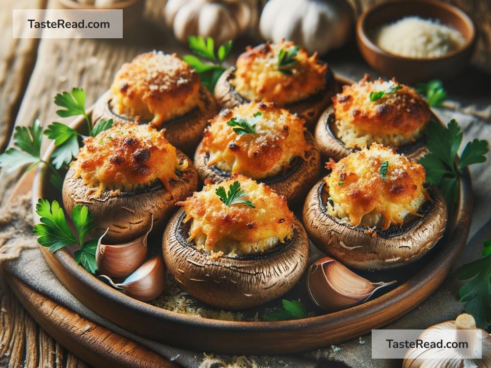 how to create golden baked stuffed mushrooms