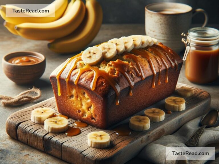 How to create golden caramel banana bread