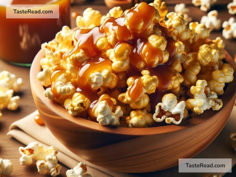How to create golden caramel popcorn