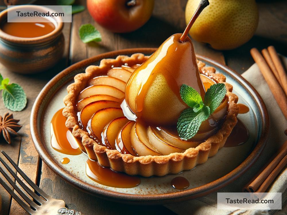 How to create golden caramelized pear tart