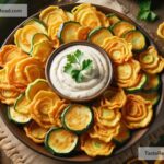 how to create golden fried zucchini chips