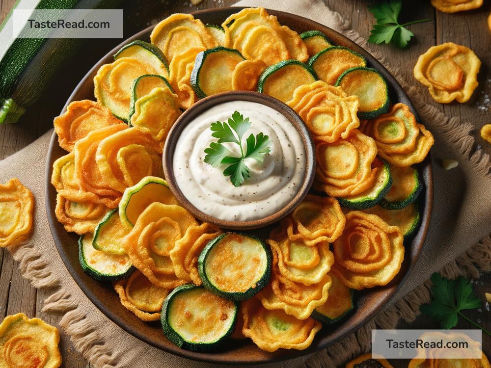 how to create golden fried zucchini chips
