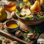 How to create golden pear and walnut salad