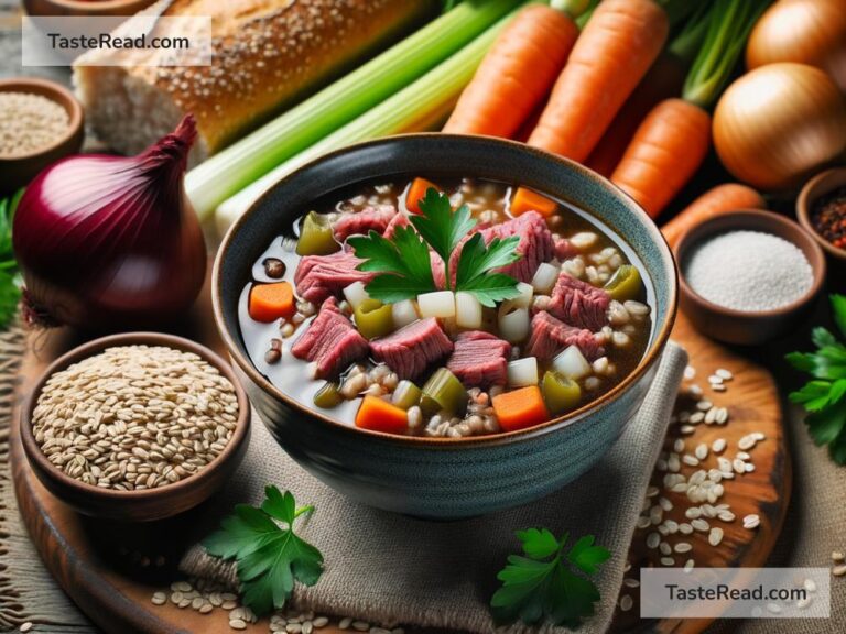 How to create hearty beef and barley soup