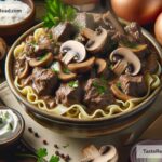 How to create hearty beef and mushroom stroganoff