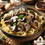 How to create hearty beef and mushroom stroganoff