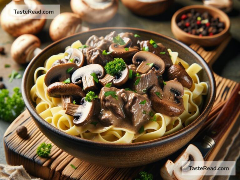 How to create hearty beef and mushroom stroganoff
